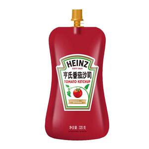 Heinz Tomato Sauce Tomato Sauce 0 Fat Household Small Package French Fries Pasta Sandwich Hand-Catched Cake Special Sauce
