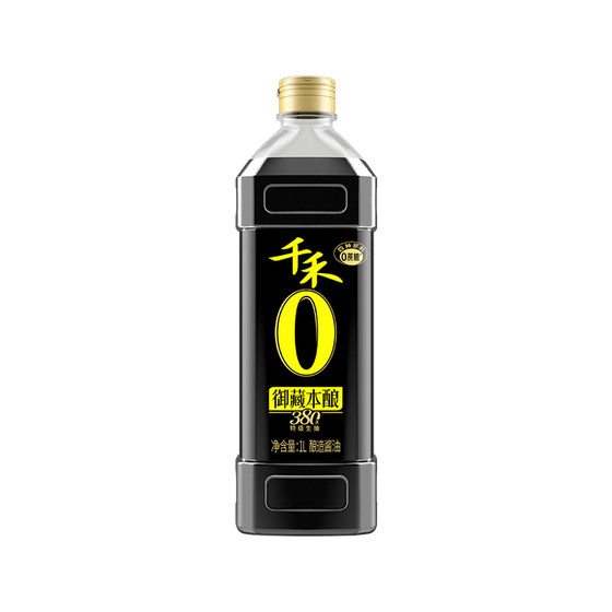 Qianhe Zero Add soy sauce Royal Tibetan 380 days 1L brewed special soy sauce home seasoning official direct -operated flagship store