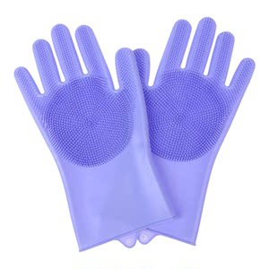 
Pet silicone bathing gloves, massage, combing, cleaning, beauty, anti-scratch, dog and cat hair removal, pet supplies