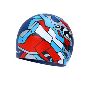 
zokezhouke children's silicone swimming cap non-slip waterproof hair protection ear protection boys and adolescents swimming training without tying the head