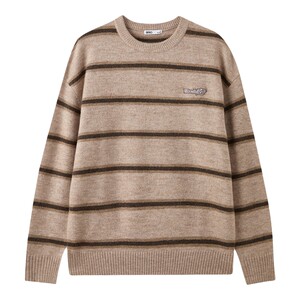 
[WOODIE Series] SPAO Korea's new 2026 spring new men's and women's contrasting striped sweaters