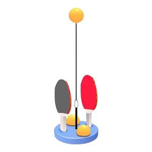 Table tennis trainer tumbler fixed student home lazy hand artifact double single practice device self-training device