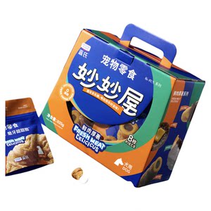
Blue dog snack gift pack duck meat jerky teeth grinding pet large size dog snack gift box teeth grinding stick