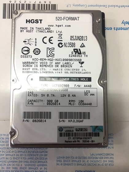 HP 3par P10000 703240-001 900GB SAS 2.5 硬盘惠普服务器