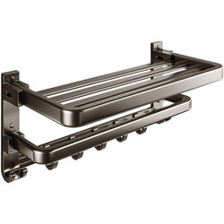 Ermo punch-free patented 180 folding bath towel rack