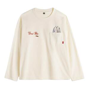 
Madden workwear American printed pocket long-sleeved T-shirt pure cotton comfortable round neck bottoming inner T-shirt men's spring