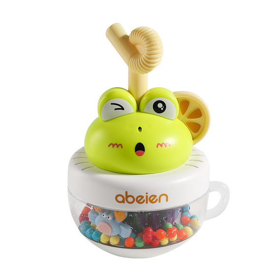Mengqu frog water spraying water and water, water, land, two -purpose baby bath toys, baby children's piral ethics, early teaching drama water pig

