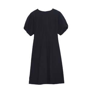 
NANASTORE black dress for women 2024 spring new round neck loose waist skirt slim midi skirt