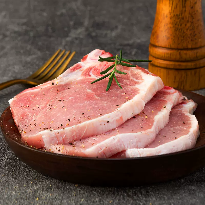 芬享家无抗大排片-新鲜冷冻田园猪肉日式炸猪排肉烤猪扒