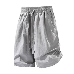 
WOLF JEES ice silk cool sports shorts men's summer UPF100+ loose five-quarter pants outdoor casual pants