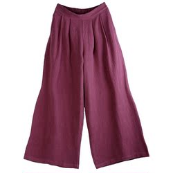 Cotton And Linen Women's Retro Original Wide-leg Pants 2023 New Floor-length Mopping Pants Drapey High-end Linen Women's Pants Winter