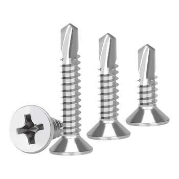 410 Stainless Steel Cross -head Self -Drilling Self -attack Screw Flat Drill Tail Screw Swallow Film M4.2 M4.5
