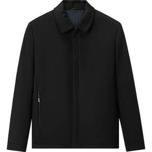 
HLA/Heilan House Business Pure Wool Lapel Executive Jacket 25 Autumn and Winter New Warm Black Thick Jacket Men's Clothing