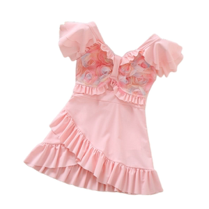 
Girls one-piece swimsuit summer new little girl princess dress swimsuit beach vacation children's sweet swimsuit
