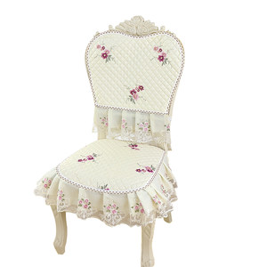 European -style dining table, chair cover dining chair cushion sleeve chair cushion back to the back, use a bench stool table cloth cloth 圆
