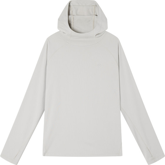 
Tantuo outdoor moisture-absorbent quick-drying T-shirt for men and women hooded long-sleeved sunscreen breathable antibacterial sports mountaineering hiking top