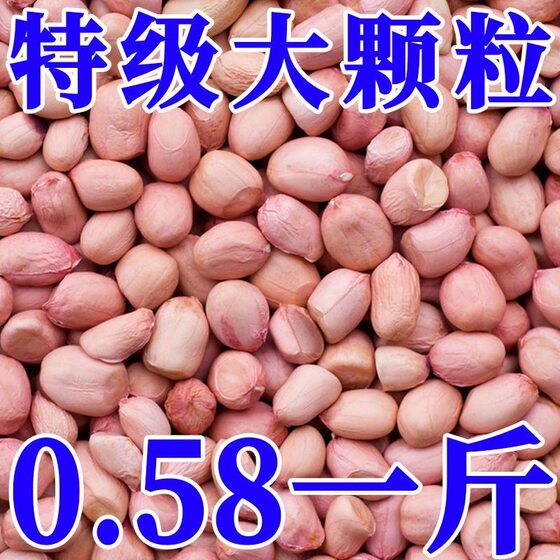 5斤花生米大降价现剥新花生米精选大粒新鲜榨油白沙花生米500g