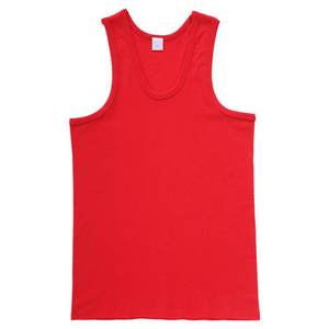 
Red bean men's summer pure cotton trendy sports white black gray sweat breathable comfortable base thin red zodiac vest