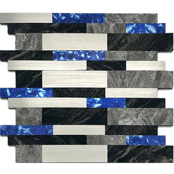 Aluminum plastic plate ceramic tile triangle mosaic