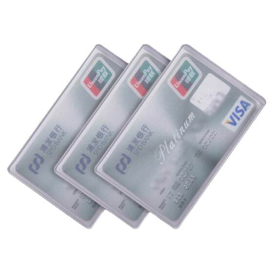 Certificate card cover custom bank card cover printing customized waterproof transparent and anti -magnetic matte scrub bus identity card protective cover
