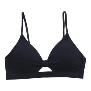 
Close-fitting diary girly bow hollow French triangle cup underwear for women thin steel ringless bra simple