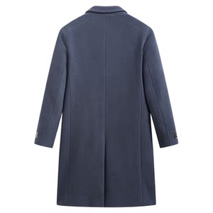 Ziozia Winter Men's warm solid color Simple single -rows of woolen coat zcg04903j