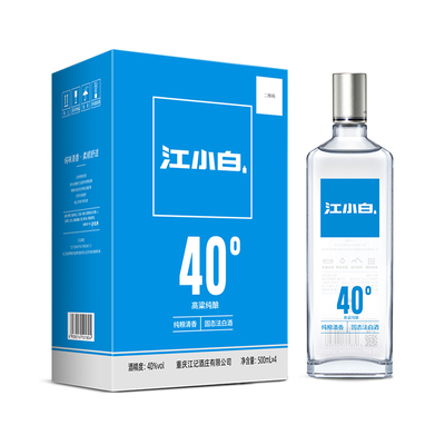 江小白银盖40度500ml*4瓶