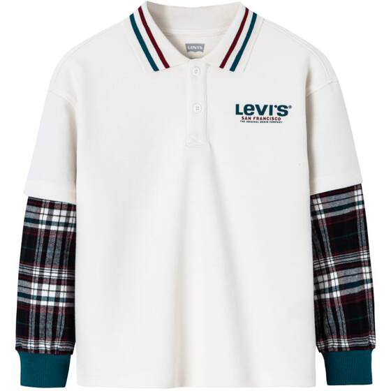 
Levi's children's clothing boys' Polo shirt 2026 spring new style medium and large children's long-sleeved T-shirt tops spring fashion trend