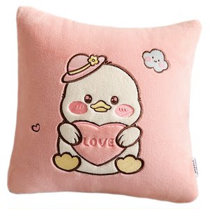 
Class A thickened milk velvet dual-purpose pillow quilt cartoon sofa car cushion office nap folding blanket