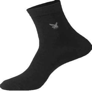 
Playboy Men's Socks Cotton Socks Spring and Autumn Socks Antibacterial and Deodorant Cotton Mid-calf Men's Socks Autumn and Winter Black Socks