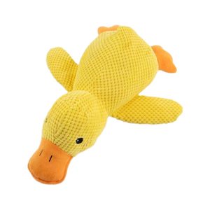 
Little yellow duck voice toys dogs and cats plush teeth grinding pillows toys to relieve biting toys medium-sized dogs