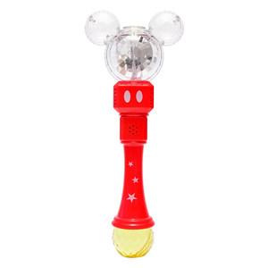 Disney bubble machine Children holding Mickey electric blowing bubble girl Fairy Magic Stick Net Red Explosive Boy
