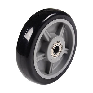 
Casters Gold Diamond PU Single Wheel 2.5 Inch 3 Inch 4 Inch 5 Inch Black Small Wheel Dual Bearing Polyurethane Wheel Universal Wheel