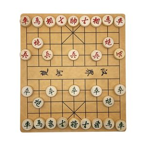
Chinese chess solid wood adult large size non-cracking beech solid wood home student portable folding leather cloth chess board