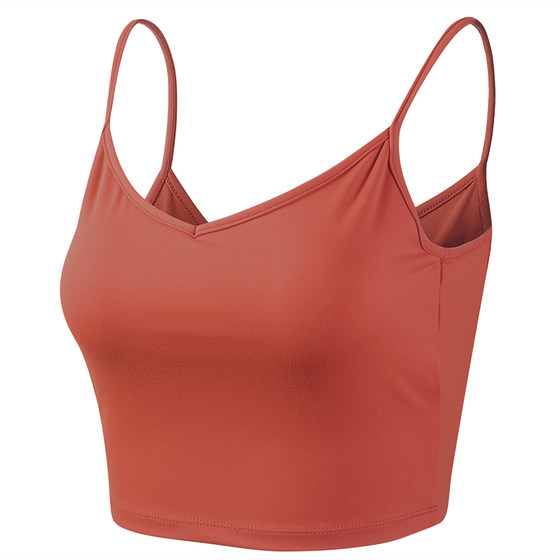 Back -back sporty underwear female shock -proof gathering red vests Outside the yoga bras professional support BRA tide
