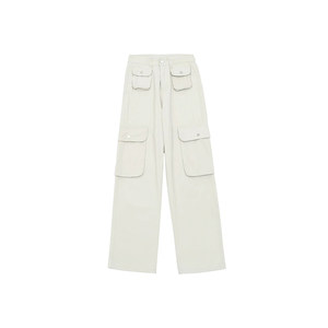 
Pear-shaped body work pants for women in autumn and winter new style fat girl mm high waist loose slimming straight wide-leg casual pants