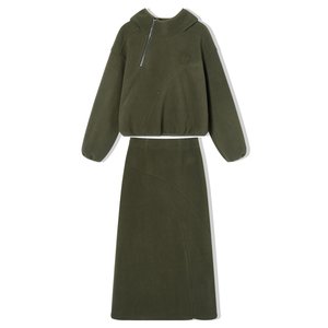 
[89/piece] EPTISON retro style casual suit for women 2025 winter new polar fleece warm two-piece set