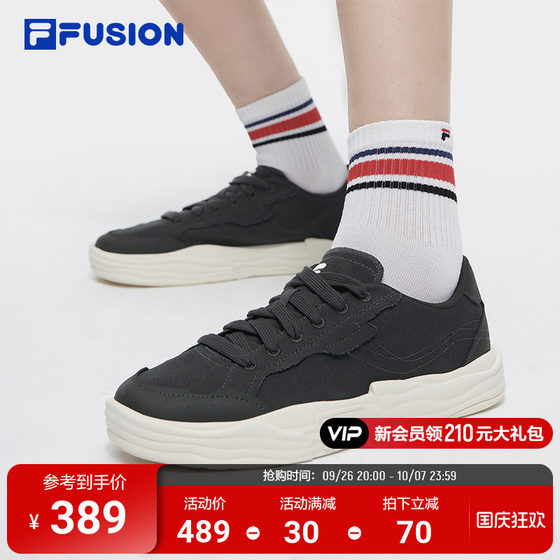 FILA FUSION斐乐POP 2代男鞋2024年新款夏季运动鞋帆布鞋官方正品