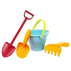 Children's beach toy set baby seaside digging, digging, shovel bucket, playing sand tool, hourglass engineering car castle