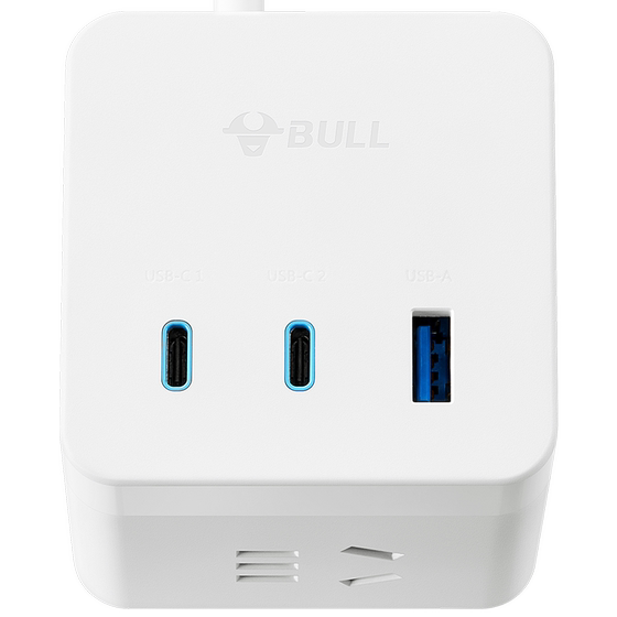 
Bull USB Cube Socket Mobile Phone Fast Charging Converter Multi-function Plug Board Row Connection Expand Dormitory