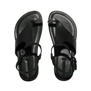 
Les Pieds Nus Designer Summer New Handmade Fetal Cattle Retro Fashion Commuter Fashion Clip-toe Sandals