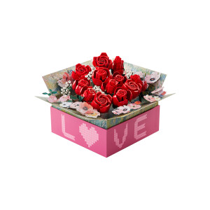 
[Gift] LEGO official flagship store genuine 10328 rose gift box eternal flower building blocks toy ornaments