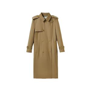 Langzi's new retro British style long windbreaker jacket for autumn 2025