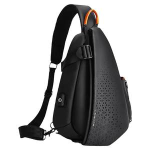 
Functional crossbody bag men's bag 2025 new fashion large capacity shoulder bag motorcycle backpack trendy brand breast bag