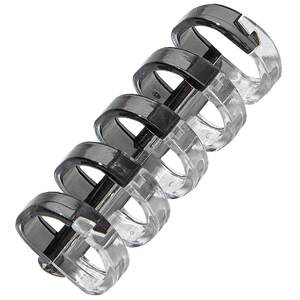 
Grade 2 Class 3 DIY loose-leaf ring homemade notebook loose-leaf rubber ring removable shell coil replacement core horizontal line square student stationery binding clip office supplies punch opener