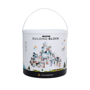 
Children's Day Gift Bucket Building Blocks 0 to 3 Years Old 6 Early Education Educational Assembling Toys Large Particles to Be Chewable