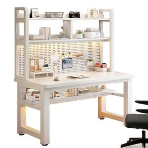 Computer desk household desk bedroom Student desk bookshelf integrated with holes with holes and simplicity places to learn the table