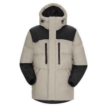 
Camel Men's Down Jacket Men's Winter New Thick Jacket Outdoor Duck Down Warm Short Ribs Hooded Couple
