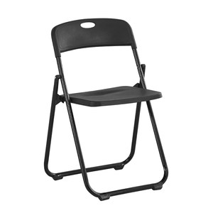 
Simple white plastic folding chair Exhibition chair Office event chair Training school chair Simple home chair