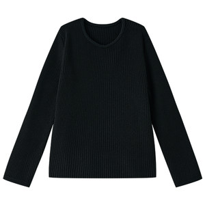 
Halo Luu black v-neck large sweater for women spring new loose lazy style pullover outer knitted top